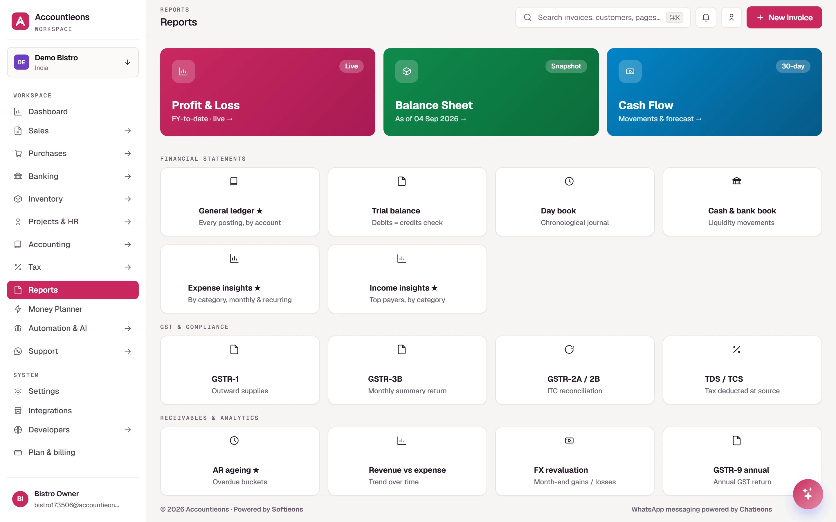 Reports library